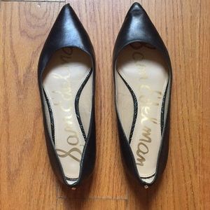 Black leather Sam Edelman flats, size 7